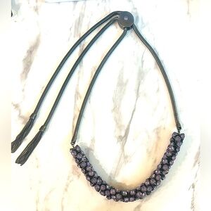 Chico’s Gunmetal ‘Dana’ Convertible Snake Chain Necklace